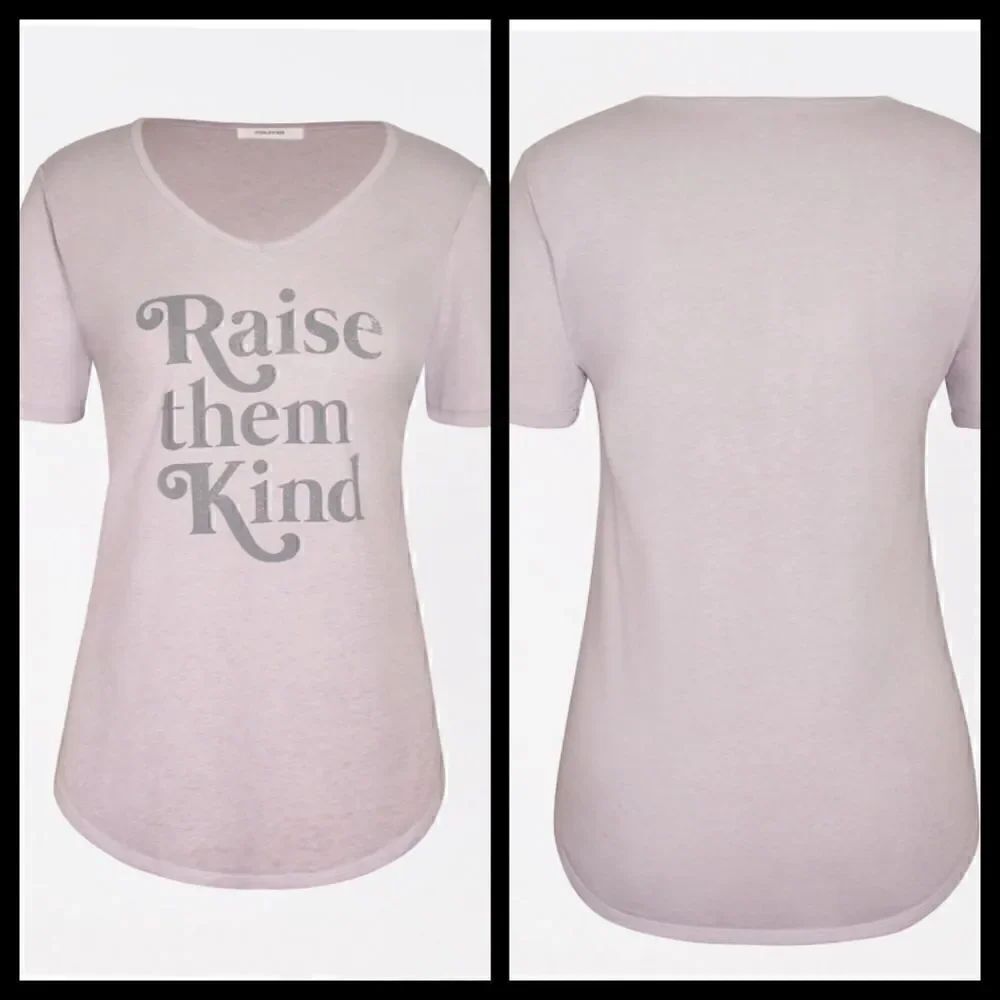 Raise Them Kind XS Relaxed Fit Graphic Tee Purple